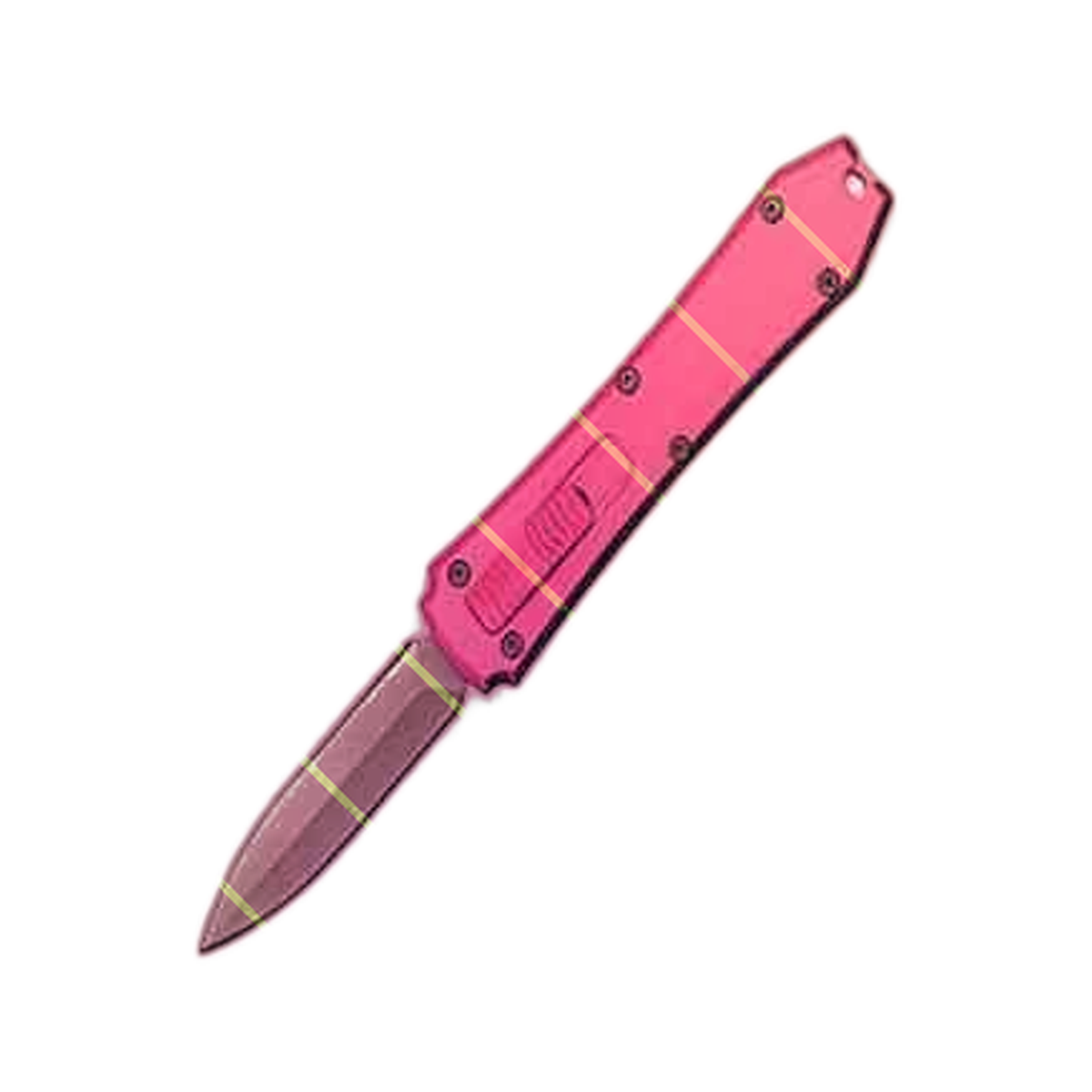 классический выкидной нож Neon Coffin мини OTF нож - Pink рукоять оптом VEXKANT